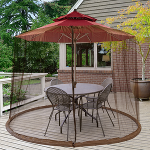 <span class=keywords><strong>Parapluie</strong></span> de jardin Tente suspendue Couverture d'été Mesh Production de King Double Bed Canopy Dome Round Mosquito Net for Outdoor - Product Image 1