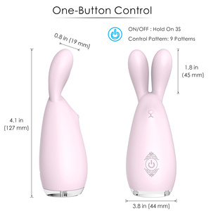 G Spot ไวเบรเตอร์รูปกระต่ายสำหรับผู้หญิง,เซ็กซ์ทอย USB ไวเบรเตอร์รูปกระต่ายความเร็ว9ระดับกันน้ำได้ - Product Image 2
