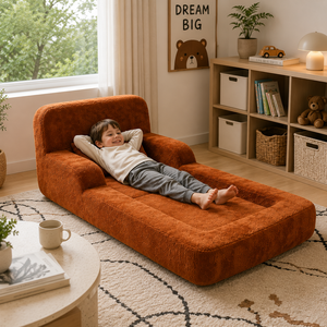 Divano Letto per Bambini in Velluto di Coniglio Compresso Sottovuoto, Pieghevole 2 in 1 Multifunzionale per Spazi Ristretti - Product Image 3