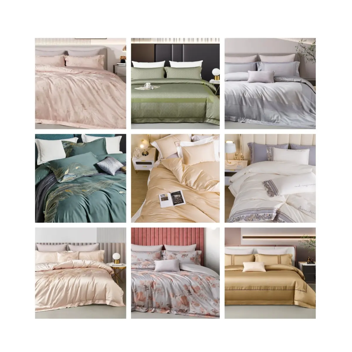 Juegos de fundas de edredón, juegos de fundas de edredón blancas de lujo de lino para cama tamaño King personalizada con juegos de fundas de almohada, ropa de cama