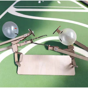 Jeu de combat de robots en bois et de figurines en bambou pour deux joueurs, idéal pour les réunions de famille et les fêtes, cadeau pour enfants - Product Image 5