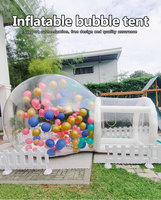Terrain de jeu de fête extérieur Casa Burbuja dôme à bulles maison à bulles gonflable transparente maison à bulles gonflable avec boule