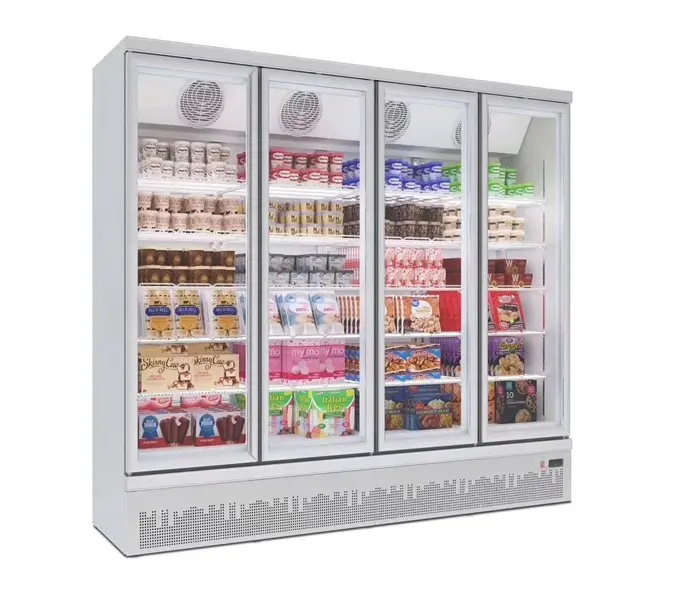Refrigerador comercial refrigerador refrigerado para bebidas refrigerador refrigerador com porta de vidro