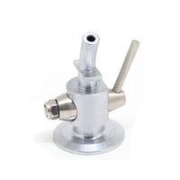 Válvula de Muestreo Tri-Clamp SS304 con Dispositivo Desespumante, Válvula de Muestreo de Acero Inoxidable de Grado Sanitario para Cerveza, Válvula Sanitaria de 1.5 Pulgadas