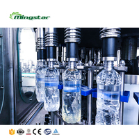 Mingstar prix usine complète automatique mini petite entreprise bouteille eau lavage embouteillage et capsulage machine