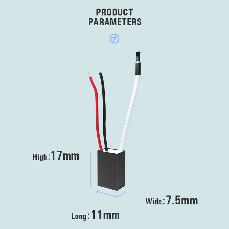 Dc 3.2v-4.2v modul ionizer mini 2kv generator ion negatif untuk penyedot debu pembersih udara kipas listrik