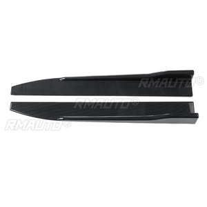 สเกิร์ตข้างรถยนต์สีดำ/คาร์บอนไฟเบอร์/แดง ขนาด 80 ซม. แบบยูนิเวอร์แซล สำหรับตกแต่งกันชนข้างรถยนต์ - Product Image 2