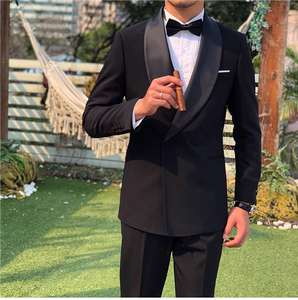 <span class=keywords><strong>Abito</strong></span> da <span class=keywords><strong>uomo</strong></span> coreano casual elegante per banchetti, <span class=keywords><strong>giovanile</strong></span>, alla moda, di lusso leggero, con collo a scialle, traspirante per adulti - Product Image 4