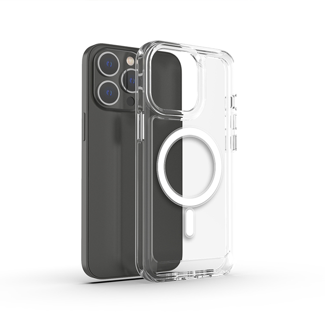 Upgraded Shockproof Magnetic TPU+PC Crystal Transparent Cases for 16 15 14 13 12