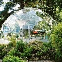 Nouveau dôme géodésique en verre de 6 m avec design en nid d'abeille pour hôtel de glamping avec rideau et isolation thermique