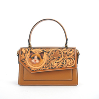 Tas Selempang Kulit Asli Vintage Bohemian Anti Air - Set Tas Multi-Kompartemen Kapasitas Besar untuk Bisnis