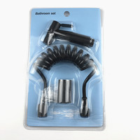 Kit WC mural moderne en acier inoxydable 304 avec douchette shattaf et pulvérisateur à main pour bidet, emballage sous blister