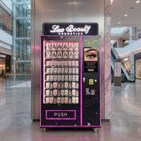 Distributeur automatique de cils et de produits capillaires en libre-service 24h/24 avec écran publicitaire, livraison en spirale, distributeur automatique de maquillage pour la vente au détail