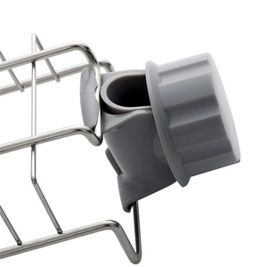 Creative Double Tier Modern Stainless Steel Towel <b>Storage</b> <b>Rack</b> for <b>Kitchen</b> Sink Faucet Drain Waterproof Non-Folding - Product Image 4