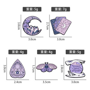 Métal Artisanat Dérive Bouteille Violet <span class=keywords><strong>Romance</strong></span> Animal Chat Mode Bijoux Broches DIY Émail Pins Badge Alliage Anime Broche - Product Image 2