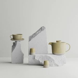 นอร์ดิกเกาหลีสไตล์อินกาแฟถ้วยจานรอง speckled กาน้ําชาเซรามิคและชุดถ้วยหรูหราชุดชา - Product Image 1