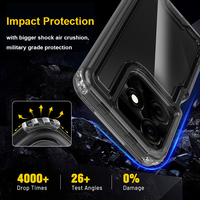 Coque de téléphone antichoc robuste pour Tecno Spark Go 2024 couverture arrière transparente en TPU coloré