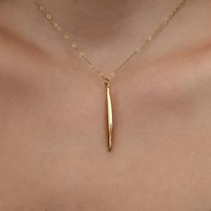 Collana di pesce astratto pendente in acciaio inossidabile collana a croce impermeabile collana a pendente con zircone lucido semplice collana - Product Image 4