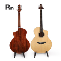 S36-JC Rm arc-en-ciel vente en gros, chine, haute qualité, bois de rose, épicéa, débutants, 41 pouces, JF cutaway, guitare acoustique