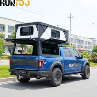 Huntoo 4 Camper para Camioneta con Plataforma Deslizable, Paredes de Aluminio Tipo Panal, Piso con Capacidad de 215 kg