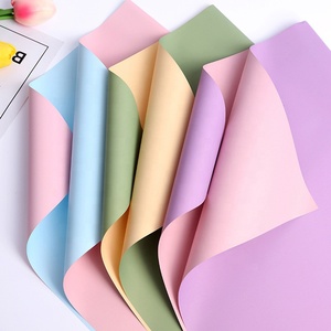 Kertas kemasan papan dupleks bunga segar dua warna tahan air tidak transparan untuk rangkaian bunga elegan - Product Image 2
