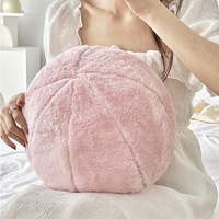 Fabrik neues Design Plüsch Kaninchen fell Runde Kissen Ball Weich gewebtes Kissen Home Dekorative Kissen