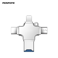 Gran oferta, lector de tarjetas SD de memoria Micro 4 en 1 para teléfono, Android, Mac, PC, cámara tipo C para IOS, lector Usb C Android, lector portátil