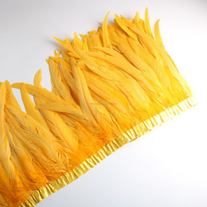 Plumas de Cola de Avestruz Baratas al por Mayor de 20-25 cm, Adorno de Flecos Hechos a Mano <span class=keywords><strong>para</strong></span> Manualidades, Decoración <span class=keywords><strong>para</strong></span> Bodas, Fiestas y Carnavales, Teñidas - Product Image 2