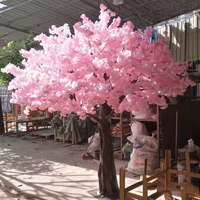 Arbre de cerisier artificiel Sakura pour la décoration de restaurant et de mariage, expédié de l'usine dans les trois jours