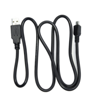 Cable USB 2.0 A a Mini USB de 5 Pines para Coche, Cable de Carga y Sincronización de Datos de Alta Velocidad de 1 m, Cable Resistente con Conexión Estable para Cámara, GPS y Coche