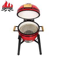 KIMSTONE Barbecue au charbon de bois 16 pouces, Gril en céramique au charbon de bois, Outil d'extérieur, Gril Kamado, Josper, Barbecues pour la maison et le jardin, Cendres
