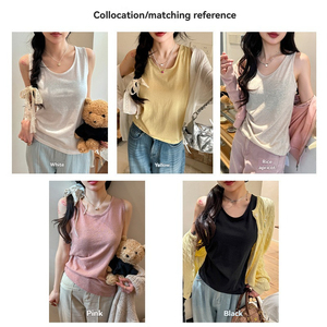 Camiseta sin Mangas Premium 2026, Nueva, de Color Sólido, Estilo Holgado y Casual para Mujer, Top Básico sin Mangas para Combinar - Product Image 6
