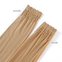 Traditionnel musulman été mince arabe femmes amour dentelle bord Base manches glace Anti-ultraviolet protection Polyester Spandex 33g