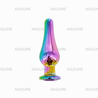 Hot Selling Dazzling Metal Anal Plug für Frau 3 Größen Butt Plug Stimulator Frauen Mastur bator Sexspielzeug für Frau und Männer Paar