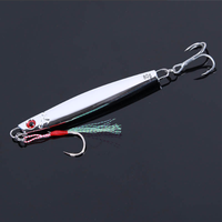 Placage électrolytique de haute qualité, chute lente métal plomb jig leurre poisson lancer appât bionique couteau argenté miroir 60/80/100/120/150g