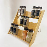 Étagère de rangement multifonctionnelle en bambou à trois niveaux, support de bureau pour cuisine, organisateur de bureau, rangement pour articles divers
