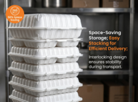 Boîte à lunch pliable jetable Fude en PP de qualité alimentaire, style américain, 9x6 pouces, épaisseur 2mm, pour burgers à emporter, personnalisable
