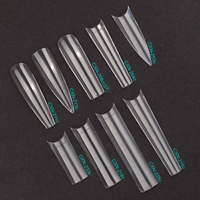 Haute qualité prix de gros nouveauté Extra longue XXL Non C courbe cercueil ongles conseils Offre Spéciale 504/360 pièces/sac