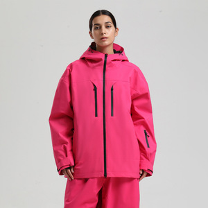 Chaqueta de esquí holgada de montaña con capucha de Tex impermeable a prueba de viento de invierno para hombre y mujer ropa deportiva de primera calidad para exteriores - Product Image 4