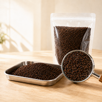 Mélange Spécialisé Arabica Lyophilisé en Poudre Instantanée Torréfaction Italienne Forte et Corporelle Sans Sucre Vrac Halal Hôtellerie