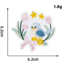 Petits patchs brodés en forme d'oiseaux, thermocollants ou à coudre, adaptés aux accessoires vestimentaires DIY tels que vêtements, sacs et chapeaux