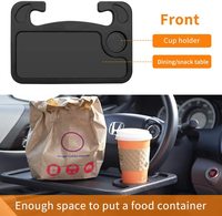 Plateau Universel pour Volant de Voiture | Conception Compacte Adaptée à la Plupart des Véhicules pour Voyageurs
