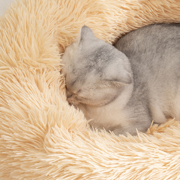 Factory Direct Selling Round Egg Shape Pet Nest Washable Cushion Sofa Comfortable House For Cats Dogs