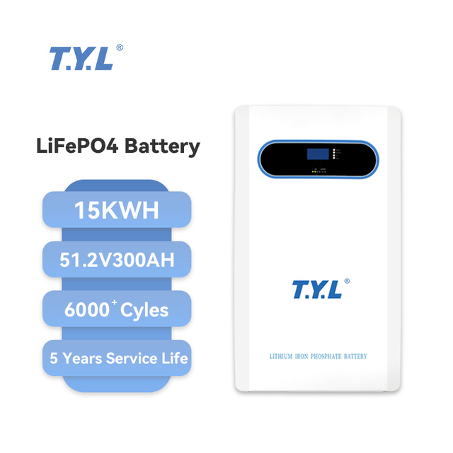 Home Inverter Battery Storage 51.2V 300Ah LiFePO4 Off-Grid Solar Power System Hybrid Grid Connection CAN Communication Split