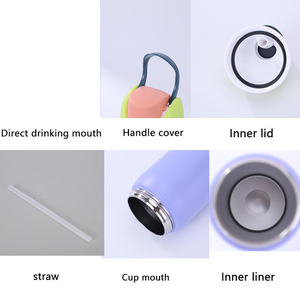 DD4506  2 in 1 Botol Minum Tahan Panas Kapasitas Besar dari Baja Anti Karat, Tumbler, Mug Perjalanan, Botol Air Olahraga Portabel untuk Aktivitas Luar Ruangan - Product Image 6