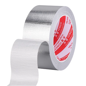 Fabricant <span class=keywords><strong>de</strong></span> ruban adhésif en aluminium renforcé <span class=keywords><strong>de</strong></span> fibre <span class=keywords><strong>de</strong></span> verre, production <span class=keywords><strong>de</strong></span> masse, expédition rapide en rouleau, ruban adhésif en aluminium argenté - Product Image 1