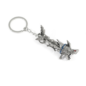Porte-clés Arcane Jinx, arme requin, pendentif en métal, accessoires pour porte-clés - Product Image 1