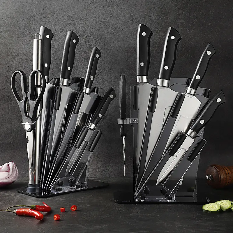 Wholesale Stainless Steel Chopper Kitchen Chef Home Kitchen Knife Six Piece Tool Set Gift