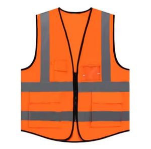 سترة عاكسة للبناء المروري مرحبا فيس متعددة الجيوب سترة سلامة الملابس - Product Image 6