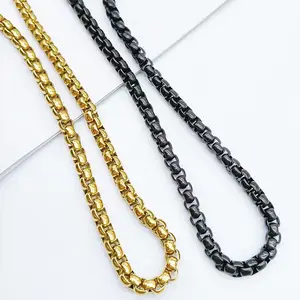 Collar Simple <span class=keywords><strong>de</strong></span> Perlas Cuadradas <span class=keywords><strong>de</strong></span> <span class=keywords><strong>Acero</strong></span> <span class=keywords><strong>Inoxidable</strong></span> con Cadena Patrón <span class=keywords><strong>de</strong></span> Constelación <span class=keywords><strong>de</strong></span> Moda <span class=keywords><strong>para</strong></span> Hombres Mujeres Ropa <span class=keywords><strong>de</strong></span> Pelo Regalo <span class=keywords><strong>de</strong></span> Equipaje - Product Image 1